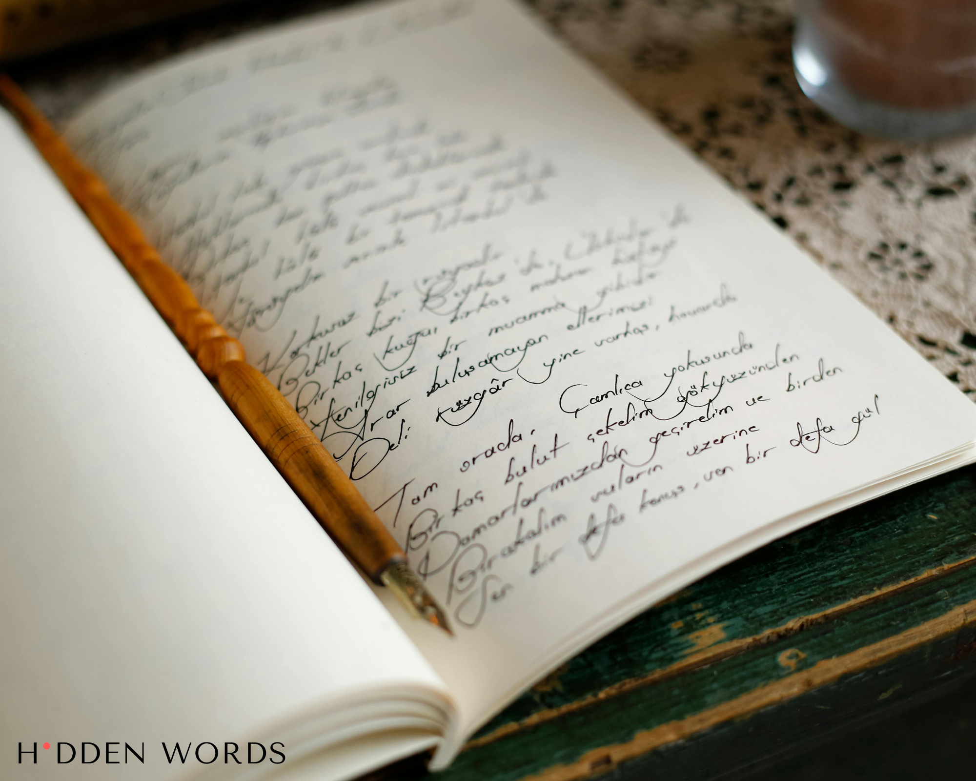 Handwritten journal page with pen, personal therapeutic writing process