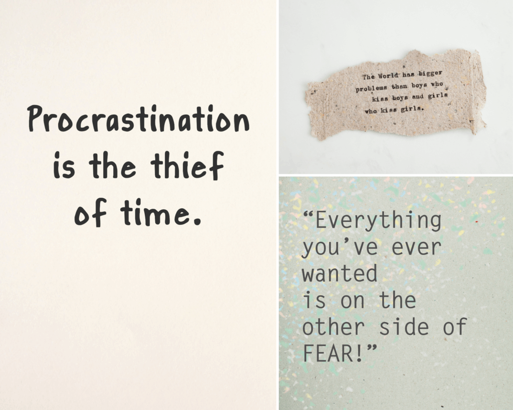Minimal quote cards with handwritten messages, deep emotional reflection