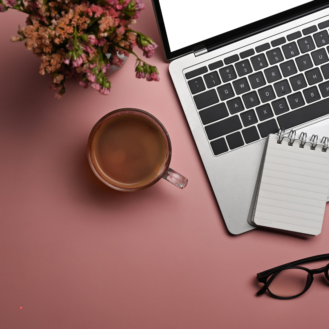 Journaling notebook and workspace setup used for reflective and therapeutic writing practice