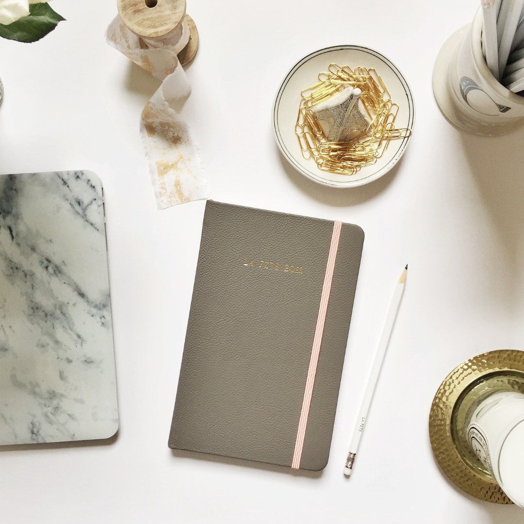 journaling tools and notebook for reflective writing and storytelling practice