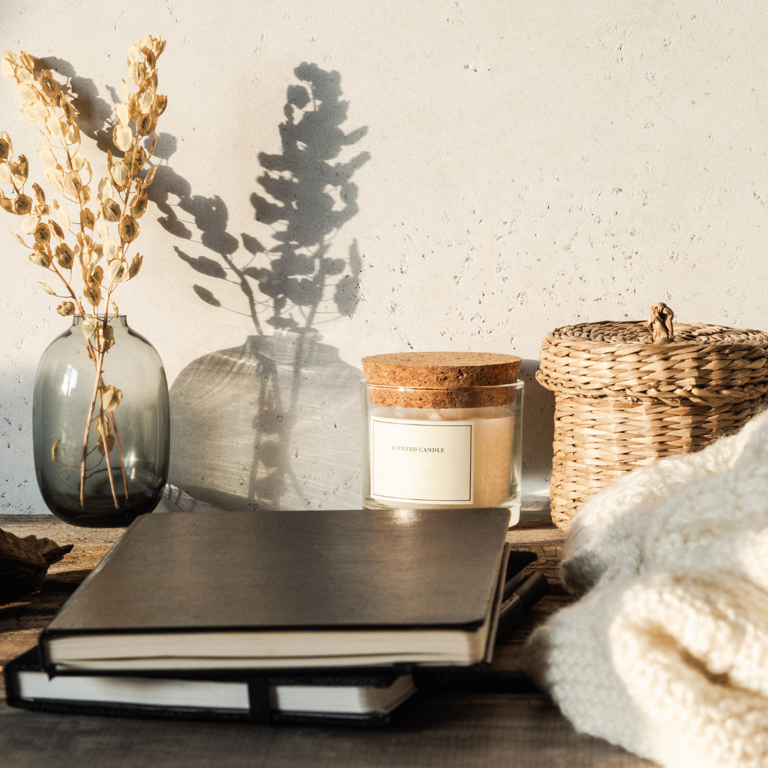 notebook and writing space for creative storytelling and reflection